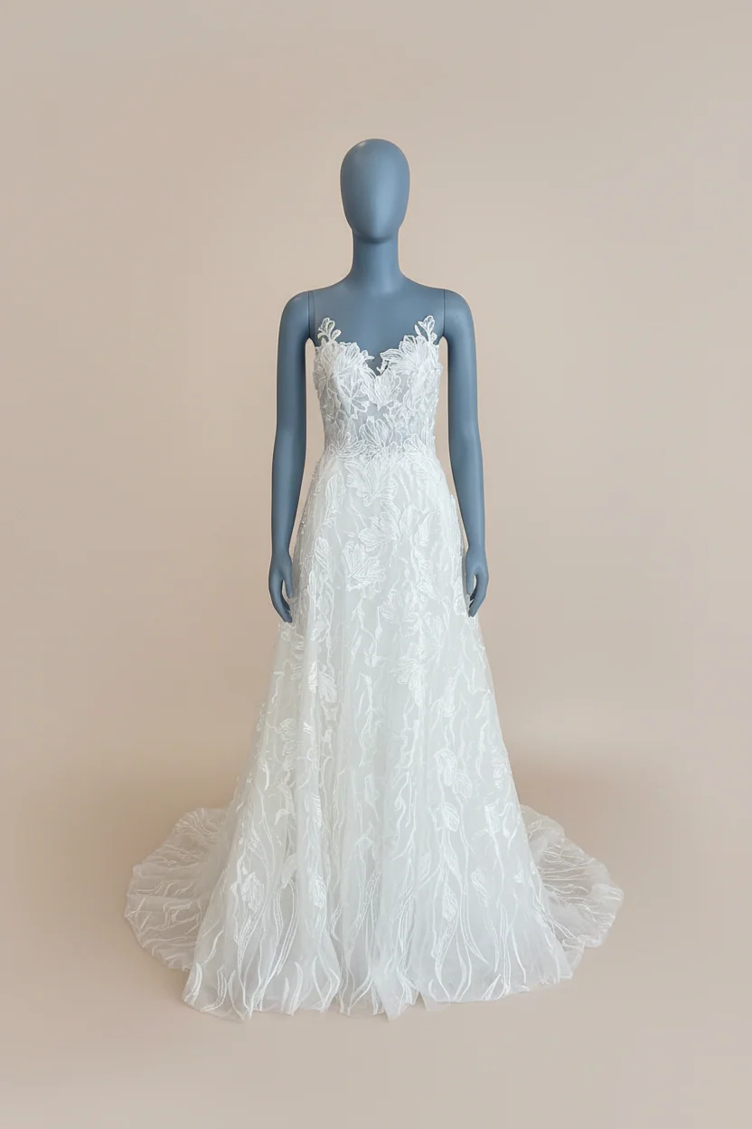 Amsale - Floral Tulle Prototype (2)