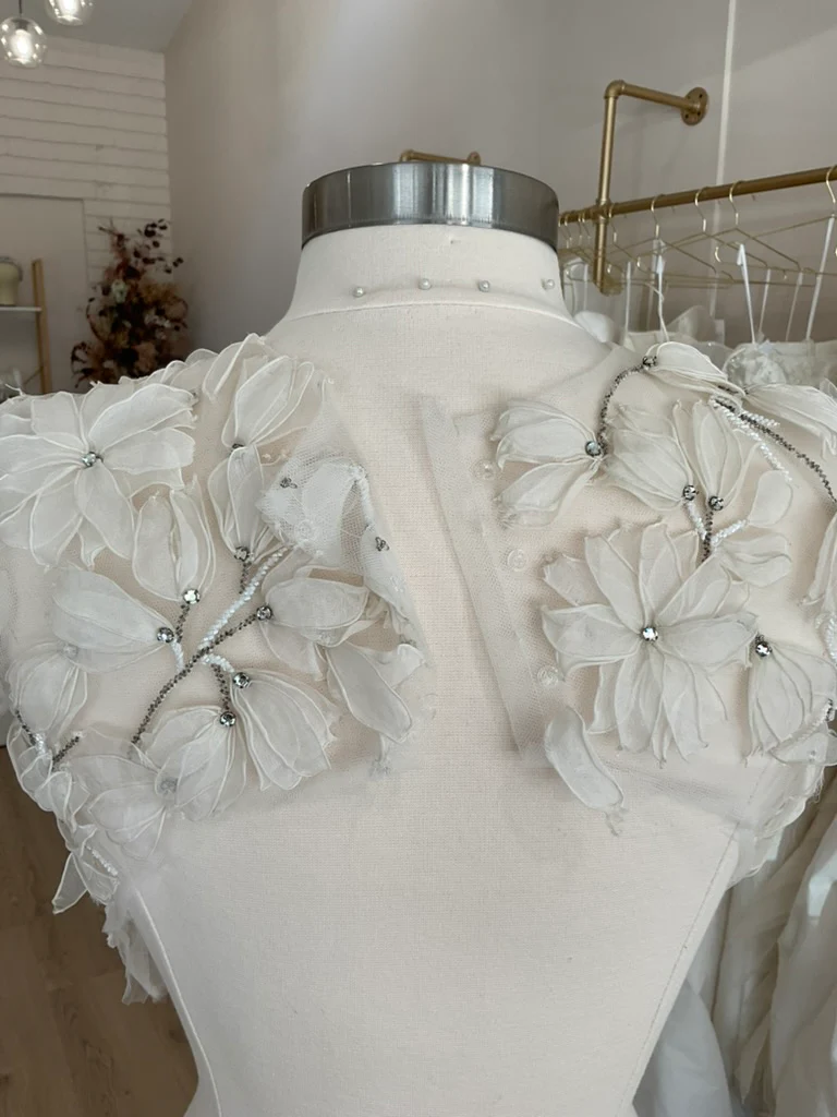Amsale - Organza Floral Topper (2) - Image 2