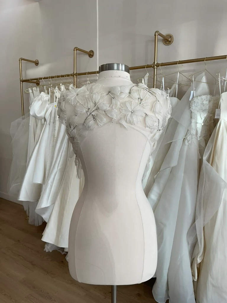 Amsale - Organza Floral Topper (2) - Image 4