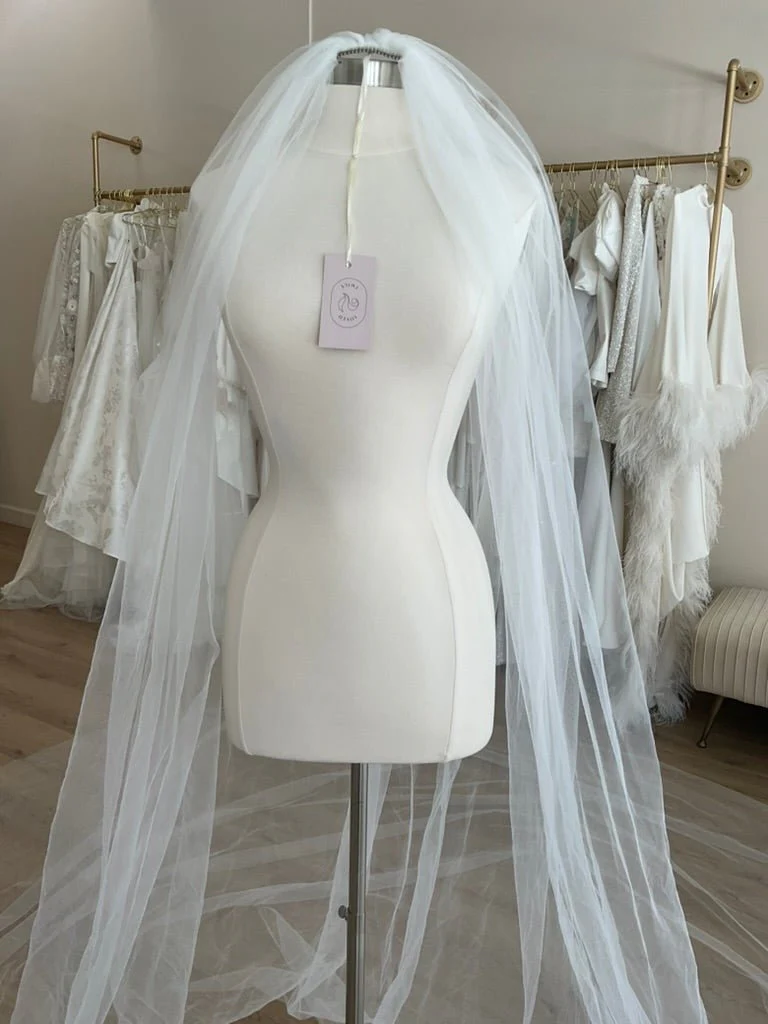 Custom - Silk Tulle Royal Cathedral Veil - Image 2