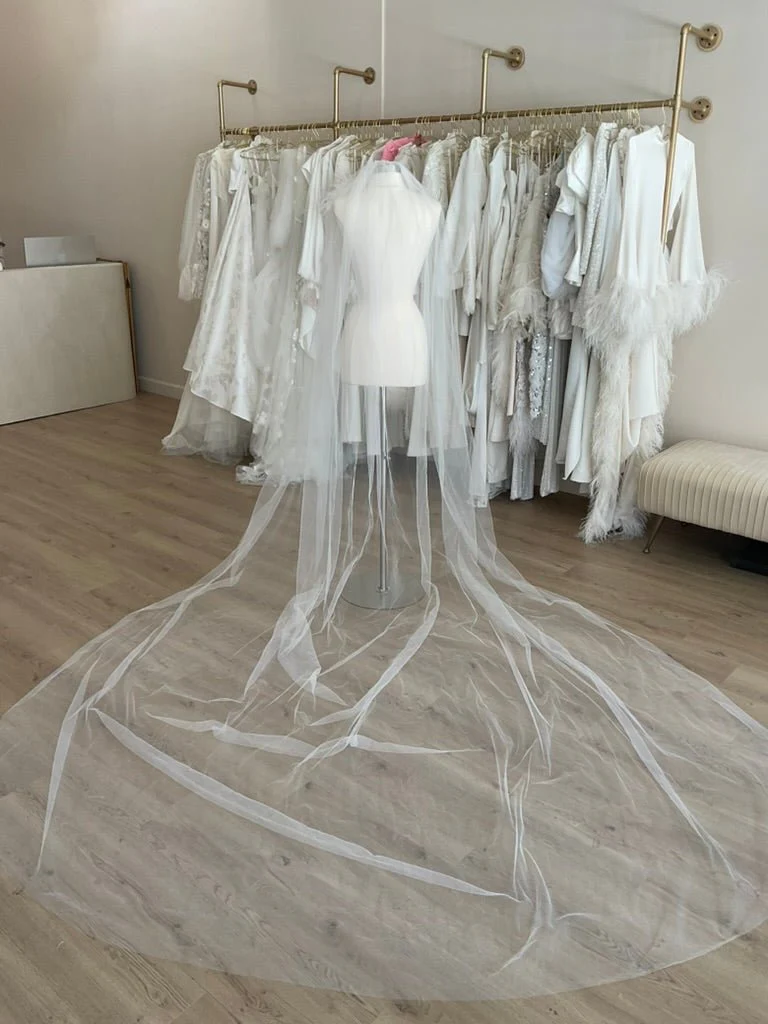 Custom - Silk Tulle Royal Cathedral Veil - Image 3