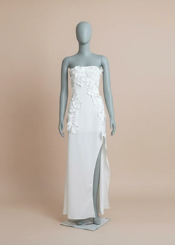 JW Pei - Floral Embroidered Long Dress (14)