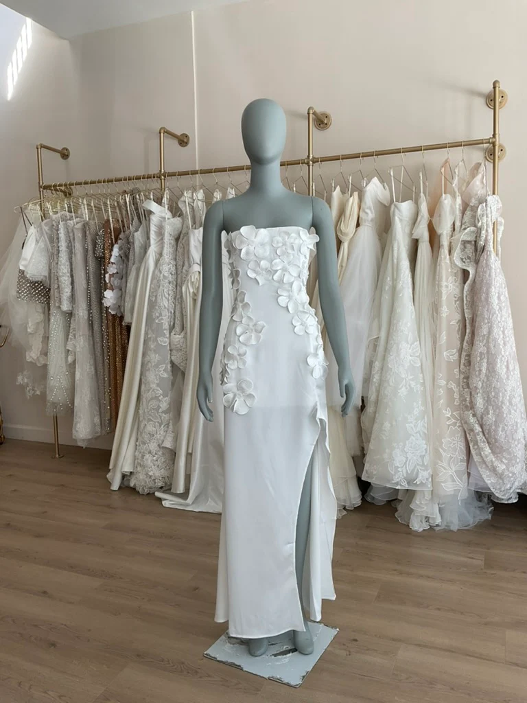 JW Pei - Floral Embroidered Long Dress (14) - Image 2