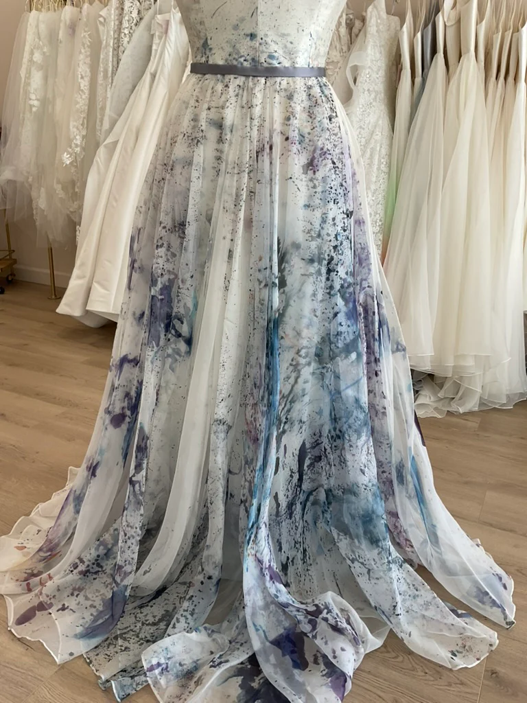 Leanne Marshall - Gabrielle Hand-Dyed Splatter Purple/Blue (14) - Image 4