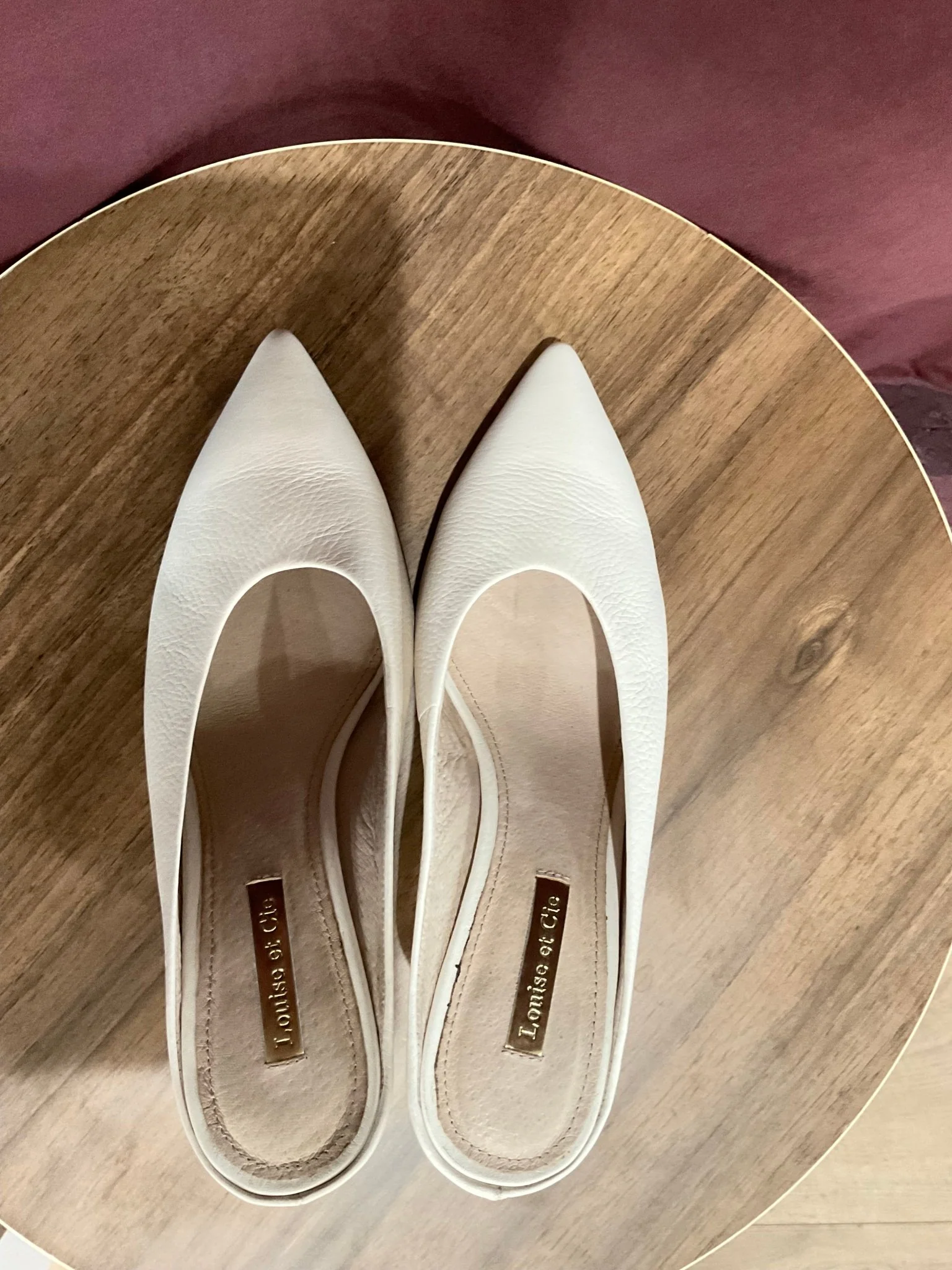 Louie Et Cie - White Leather Mule - Image 7