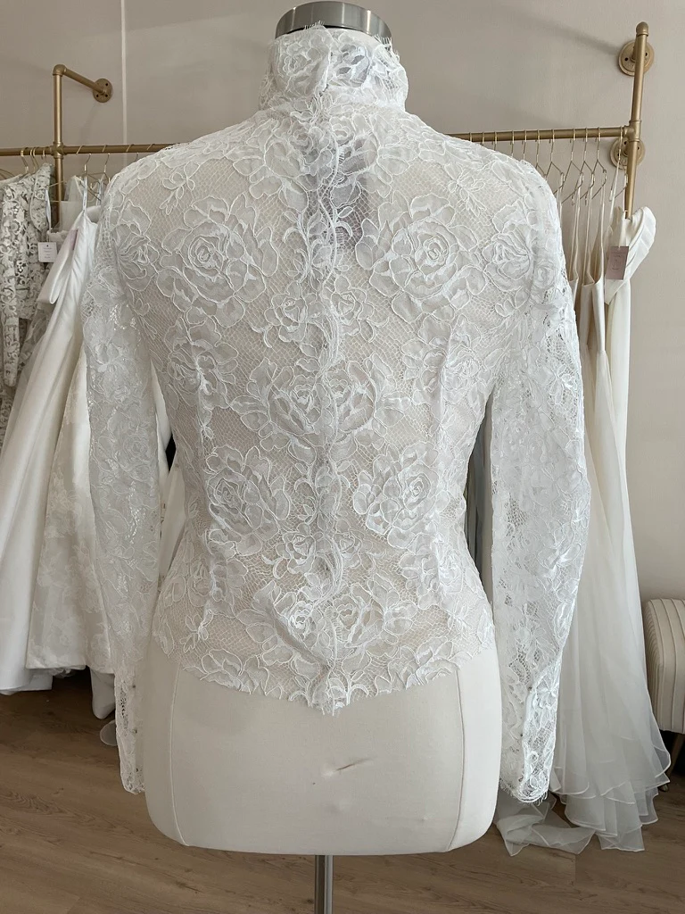 Monique Lhuillier - Lace Turtleneck Jacket (14) - Image 3