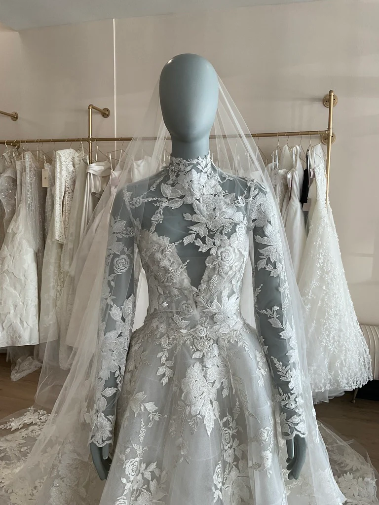 Monique Lhuillier - Wish w/ Jacket + Veil (8) - Image 6