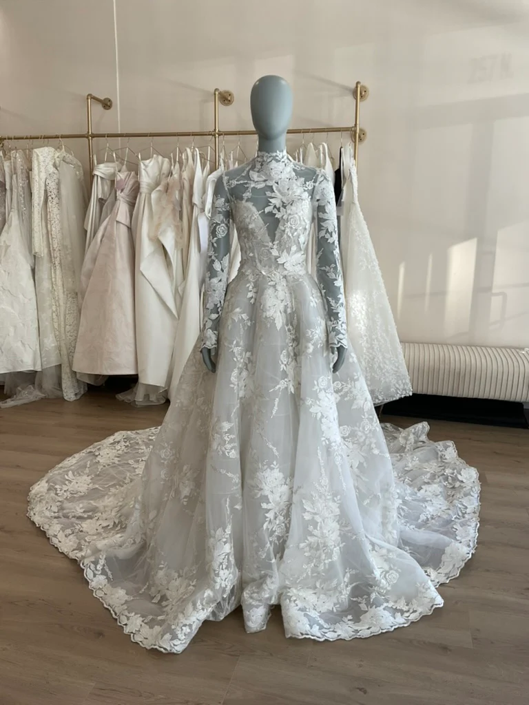 Monique Lhuillier - Wish w/ Jacket + Veil (8) - Image 7