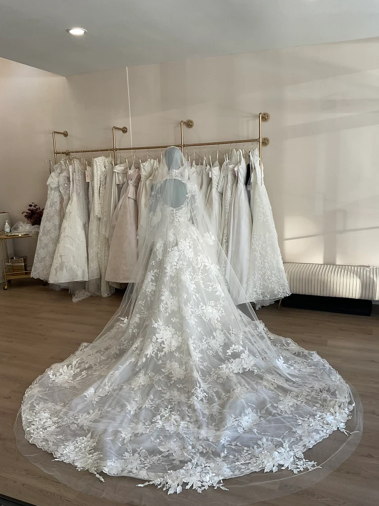 Monique Lhuillier - Wish w/ Jacket + Veil (8) - Image 8